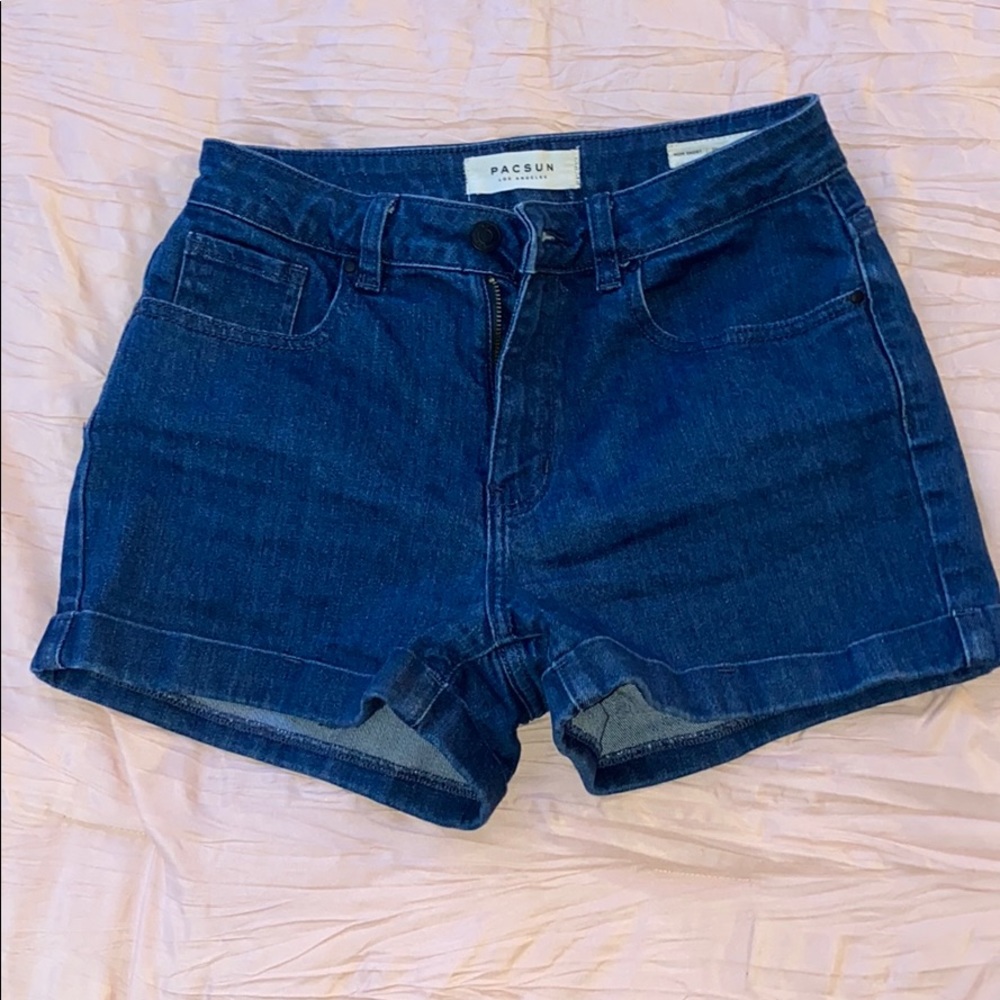 Dark Denim Mom Shorts